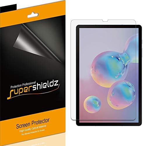 (3 Csomag) Supershieldz Célja a Samsung Galaxy Tab S6 (10.5 hüvelyk) képernyővédő fólia, Nagy Felbontású Clear Pajzs (PET)