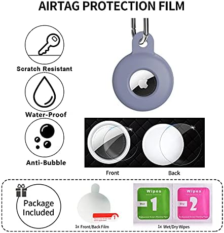 AirTag Szilikon Kulcstartó a AirTag Finder 2021, 1 Csomag AirTag védőtok Biztonságos Jogosultja kulcstartó Kutya Nyakörv,