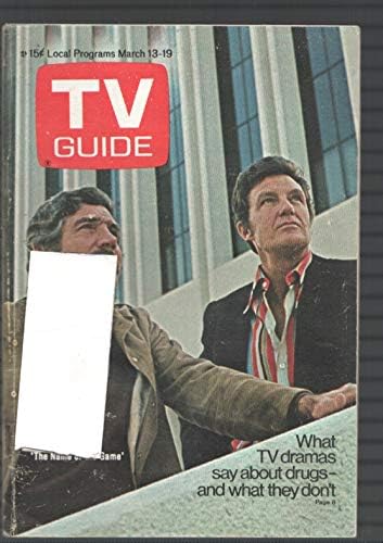 A TV Guide 3/13/1971-Gén Barry-Robert Stack-A Játék Neve-Keleti Illinois