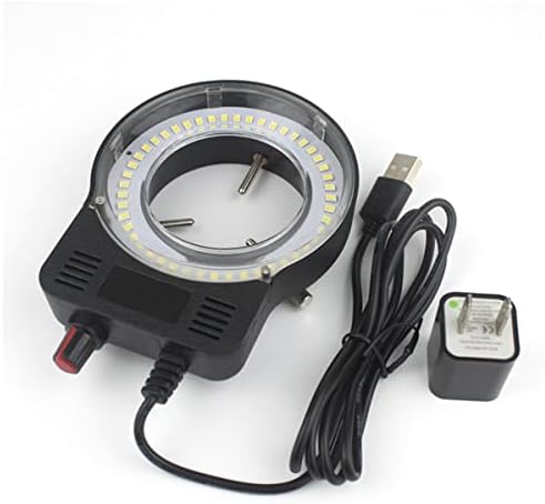 Mikroszkóp Kiegészítők Állítható 0- 48 DB Állítható LED Gyűrű Fény, Sztereó Mikroszkóp Kamera Labor Fogyóeszközök (Szín