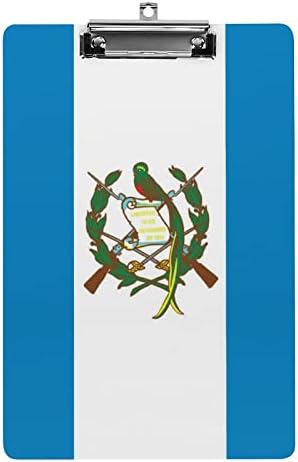 Guatemala Zászló Divat Vágólapra Letter Méretű Dekorációs Papírok, Alacsony Profil, Fém Klip 9 X 12,5