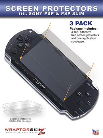 TuneTattooz képernyővédő fólia Sony PSP, PSP Slim, valamint a PSP-3000 (3 Csomag)