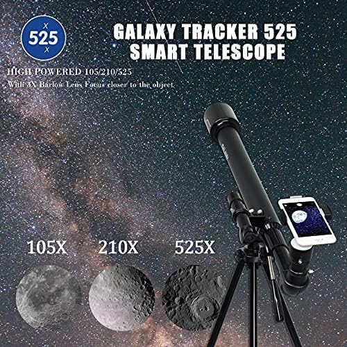 Eastcolight 32025 Galaxy Tracker - 525 Hatalom 50Mm Széles Látószögű Hd Távcső Alumínium Állvány (Fekete)