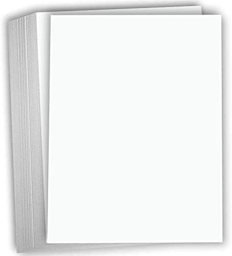 Hamilco Fehér Karton Vastag Papír - 8 x 10 Üres Nehéz Súly 120 lb-Fedezze Kártya - 50 Csomag