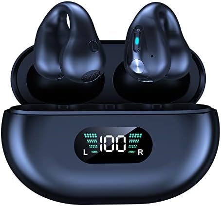 SHIJIAET Vezeték nélküli Fül Klip csontvezetéses Fülhallgató Nyitott Fejhallgató, Bluetooth, Klip Sport, Vezeték nélküli