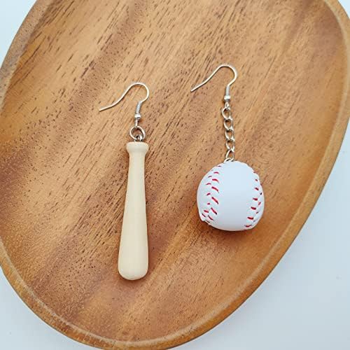4 Pár Baseball Fülbevaló Női Baseball Ékszer Női Baseball Rajongó Ajándék Anyunak Baseball Karika Fülbevaló Moms
