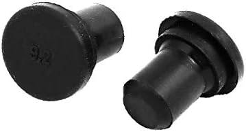 X-mosás ragályos 20db 9.2 mm-es Dia EPDM gumitömítés Lyuk Betét Dugó Fekete Kábel Mirigy(20db 9.2 mm-es Dia EPDM Tapón de
