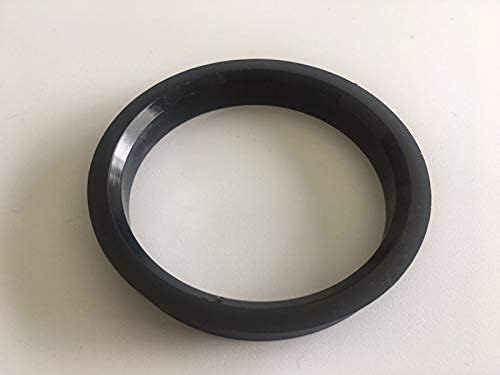 NB-AERO 4pc Fekete Polycarbon Hubrings 87.1 mm (Kerék), hogy 72.56 mm (Hub) | Hubcentric Középső Gyűrű 72.56 mm 87.1 MM a