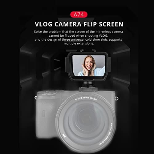 FEICHAO VLOG Kamera Flip Képernyő: Hideg Cipő Szája Terjeszkedés Periszkóp Tartozékok Kompatibilis Sony A6500/6300, XT2/3/20/30