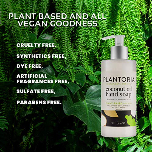 Plantoria Kókusz Olaj, Növényi Alapú Szappan | Terápiás Hidratáló Természetes Bio Vegán Tiszta| Hidratálja A Bőr & Gyógyítani