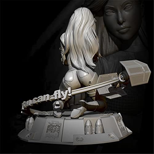 ETRIYE 75mm 1/24 Gyanta Katona Modell Sci-Fi Bolygó Női Harcos Fröccsöntött Karakter Modell Készlet (Egyéni Össze Festetlen)/Bq176