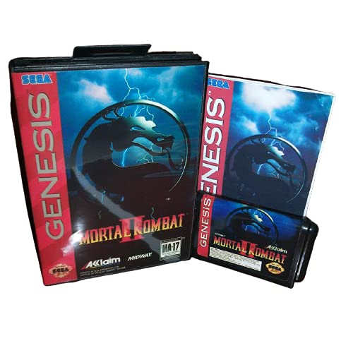 Aditi Mortal Kombat 2 MINKET Fedél Mezőbe, majd Kézikönyv Sega Megadrive Genesis videojáték-Konzol 16 bit MD Kártya (Japán