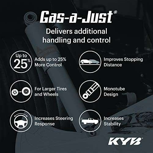 KYB KG5786 Gáz-egy-Csak Gáz Sokk, Ezüst, Fehér