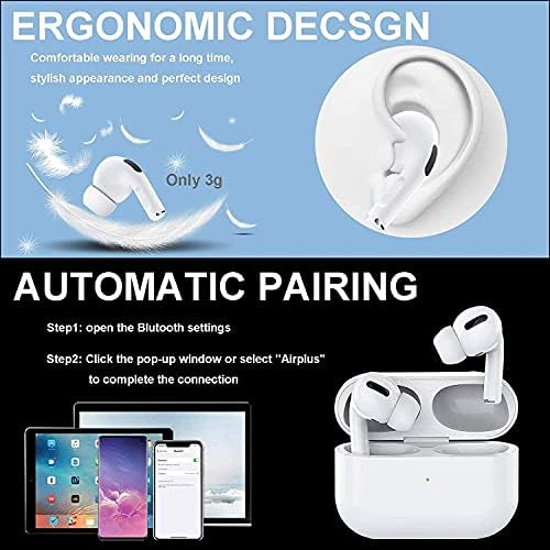Vezeték nélküli Bluetooth-5.0 Hordozható Fül Beépített Mikrofon 3D Sztereó earplug, Mini Gyors Töltés Kamra IPX5 Vízálló