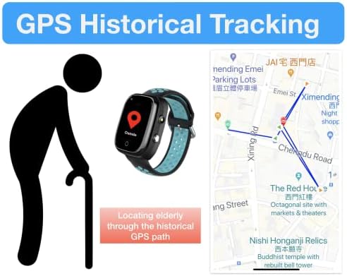 Osmile ED1000 (L) GPS Óra/Anti-Elveszett Óra/GPS Tracker a Demenciában/Autizmus/Szellemi Fogyatékosság (SOS Sürgős Gombot,