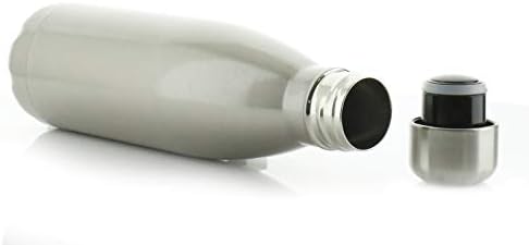 Személyre szabott Víz Üveg BPA Mentes, 500ml Sima Ezüst Rozsdamentes Acél Flaska, a Hideg-Meleg Italok, Egyedi kialakítású