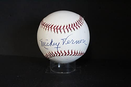 Mickey Vernon Aláírt Baseball Autogramot Auto PSA/DNS AM48574 - Dedikált Baseball