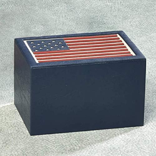 Túlvilág Essentials Amerikai Zászló Szimulált Bőr 200 cu a Hamvasztás Urna