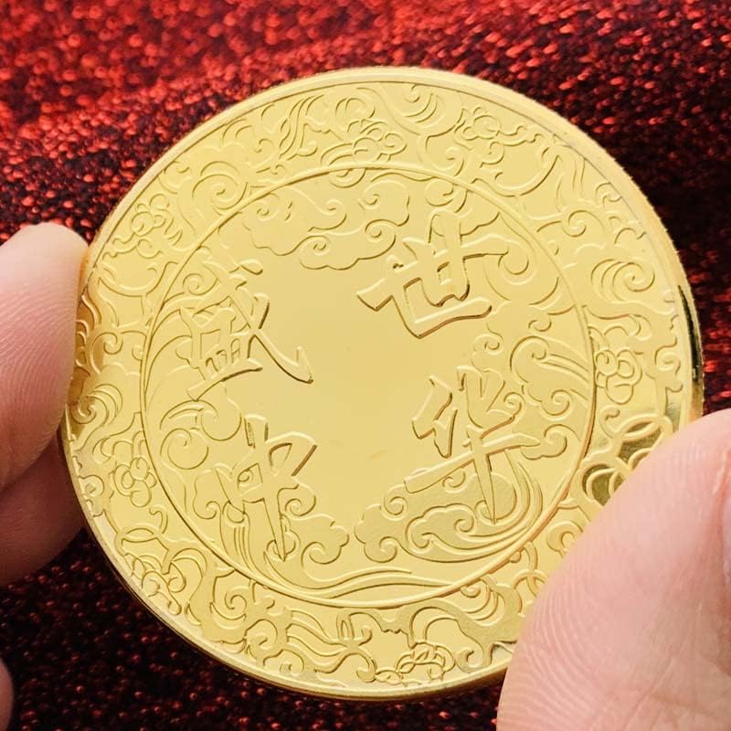 Kínai Turisztikai Látványosságok Qianli Jiangshan Aranyozott Érmet Játszani Arany Érmék, 45mm Érmék Emlékérmék