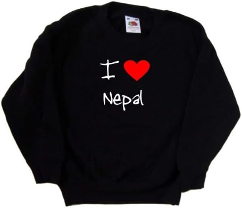 Én Szerelmes Szív Nepál Fekete Pulóver
