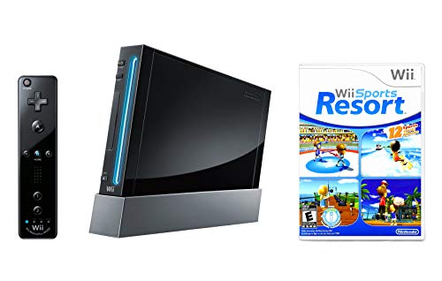 A Nintendo Wii Konzol Fekete Wii Sports Resort (Felújított)