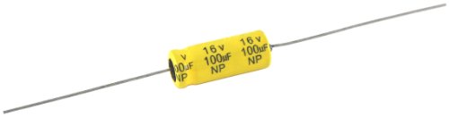 NTE Elektronika NPA330M25 Sorozat NPA Alumínium Nem Polarizált Elektrolit Kondenzátor, 20% - Os Kapacitás Tolerancia, Axiális