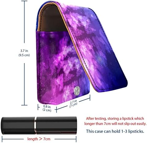 Csillagos Ég Lila Galaxy Smink Rúzs Birtokos Esetben a Külső Mini Rúzst a Tükör Utazás Rúzs Tok