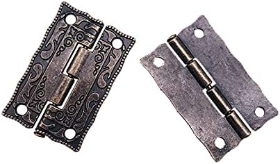 Hardver Zsanér Pánt, 1 Db Antik Bronz Lakat Zár Ékszereket Fából Készült Doboz Kapcsoló Hasp Zár + 2 Db Retro Hardver Bútor,