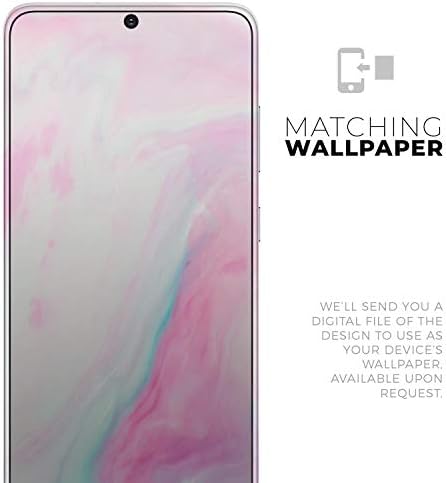 Design Skinz Marbleized Puha Pink | Védő Vinyl Matrica Lezárja a Bőr Cover Kompatibilis A Samsung Galaxy Note 10 (Teljes