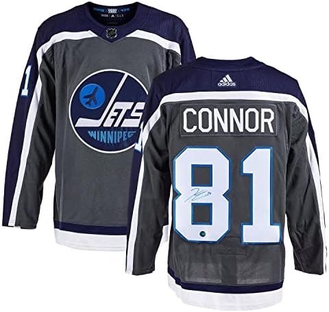 Kyle Connor Winnipeg Jets Aláírt Fordított Retro Adidas Jersey - Dedikált NHL-Mezek