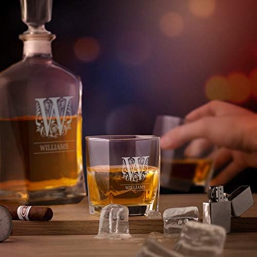Maverton Whisky kancsó + 2 szemüveg gravírozás - 23 fl oz. klasszikus szellemek derítő párok - Elegáns, a whisky-t, set -
