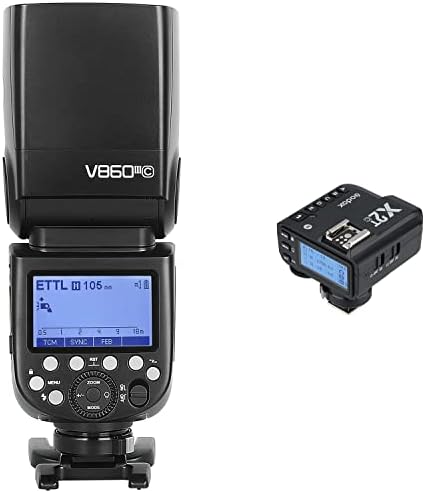 Godox V860III-C Kamera Flash Speedlite Vaku Canon Fényképezőgép Godox X2T-C 2.4 G Wireless Flash Kiváltó Adó