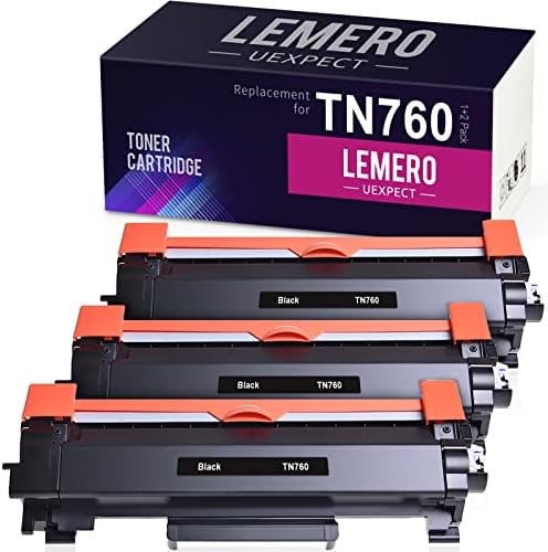 LemeroUexpect Kompatibilis Toner Patron Csere Testvér TN760 TN-760 TN730 MFC-L2710DW HL-L2370DW HL-L2350DW DCP-L2550DW MFC-L2750DW