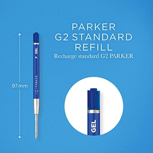 Parker Zselés Toll Utántöltő | Jó Tipp, (0,5 mm) | Kék QUINK Tintapatron | 2 Szám