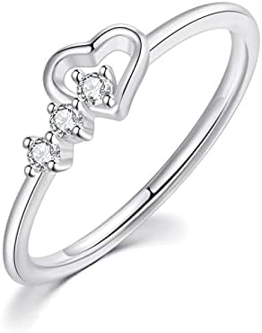 2023 Új Ezüst Szerelem Strasszos Gyűrű Szerelem Üreges Strasszos Gyűrű, jegygyűrű, Gyűrű Női Geometria Gyűrűk Mérete 5 10