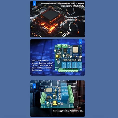 GUTK AC/DC Tápegység ESP32 WiFi Bluetooth-BLE Négy-Ahogy Relé Modul ESP32-WROOM Fejlesztési Tanács