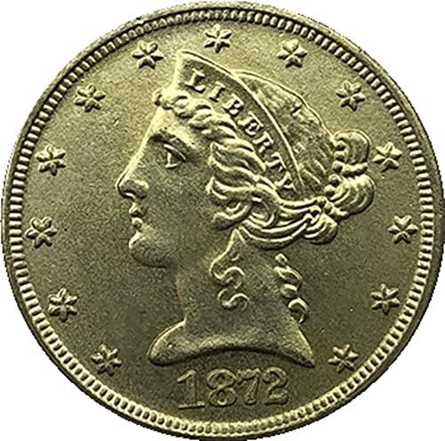 1872-Ben Az Amerikai Szabadság Sas Érme, Arany-Bevonatú Fizetőeszköz Kedvenc Érme Replika Emlékérme Gyűjthető Érme Szerencse