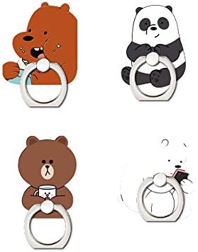 GSHOPVV Cuki Panda Telefon Gyűrű Jogosultja Állvány Állítható Univerzális Ujját Alufelni Gyűrűt tartó iPhone