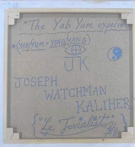 Joseph KALIHER (Texas 1970) A YAB YUM (YIN-YANG) TAPASZTALAT OLIO su TELA 50x50