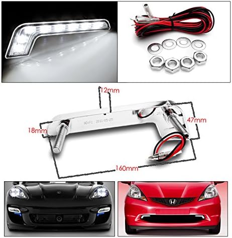 ZMAUTOPARTS Halogén Projektor Fényszórók Fekete w/6.25 Fehér LED Világítás DRL Kompatibilis 2015-2019-es Chevy Impala