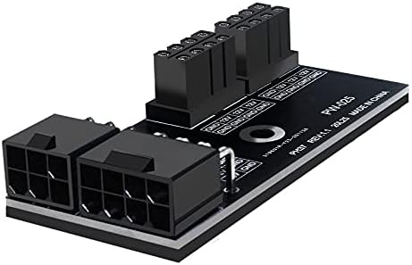 a ATX 8+8-Pins Női 6+8-pins Férfi 180 Fokos Szögben Adapter Grafikus Kártya GPU Modul (PH37-A)(1db)