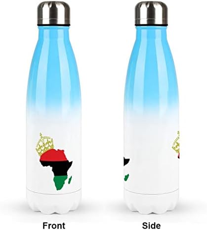 Afro-Amerikai Büszkeség 17oz Sport, Víz, Üveg, Rozsdamentes Acél Vákuum Szigetelt Cola Forma Újrafelhasználható Sport Lombikba