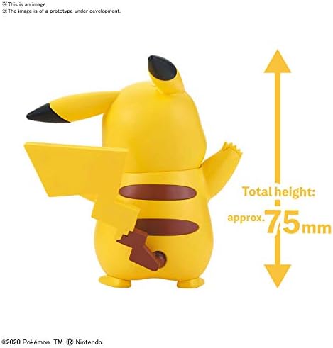 Bandai Hobbi - Pokemon Modell Készlet Gyorsan!! 01 Pikachu (2541922)