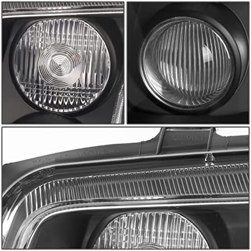 Auto-Dinasztia Fekete Ház Fényszóró + 9007 LED átalakító Készlet w/ Ventilátor Kompatibilis VW Jetta Bora w/ Ködlámpa 99-05