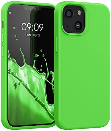 kwmobile TPU Szilikon Kompatibilis Apple iPhone 13 Mini - Ügy Vékony hátlapot, Lágy Kivitelben - Lime Zöld