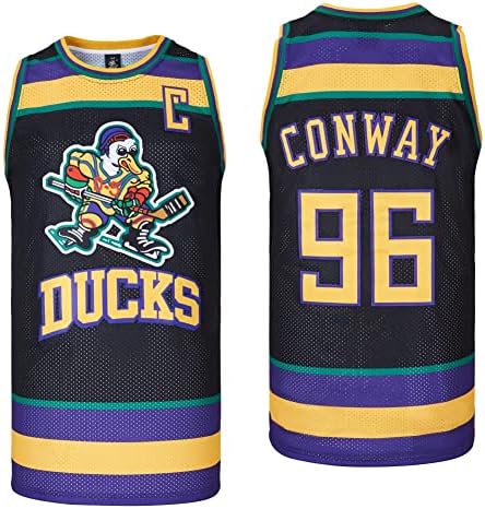 D-5 Férfi Mighty Ducks Jersey 33 Goldberg 66 Bombay 96 Conway 99 Bankok Jersey,Kosárlabda Jersey Férfi S-XXXL