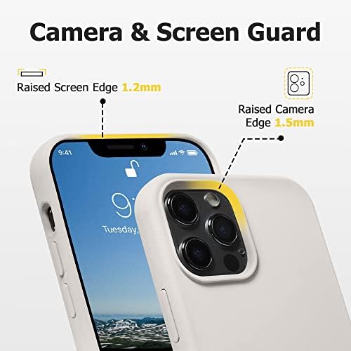 JELE Kompatibilis az iPhone 12 Pro Max Esetben 6.7 inch(2020),Premium Soft Folyékony Szilikon Gumi Teljes Testet Védő Anti-Karcolás