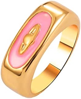 2023 Új Temperamentum Gyűrű Szeretet Ölelés Gyűrű Női Divat Személyiség Gyűrű Egyszerű Női Gyűrűk Három Barátság Gyűrűk (Kék,