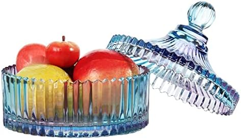 SAWQF Candy Jar Európai Haza Nappali Dekoráció Kreatív dohányzóasztal Fedél Szárított Gyümölcs Uzsonna Tároló Edény