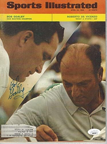 Bob Goalby Dedikált 4/22/68 Sports Illustrated Magazin Szövetség Igazolt - Dedikált Golf Magazin
